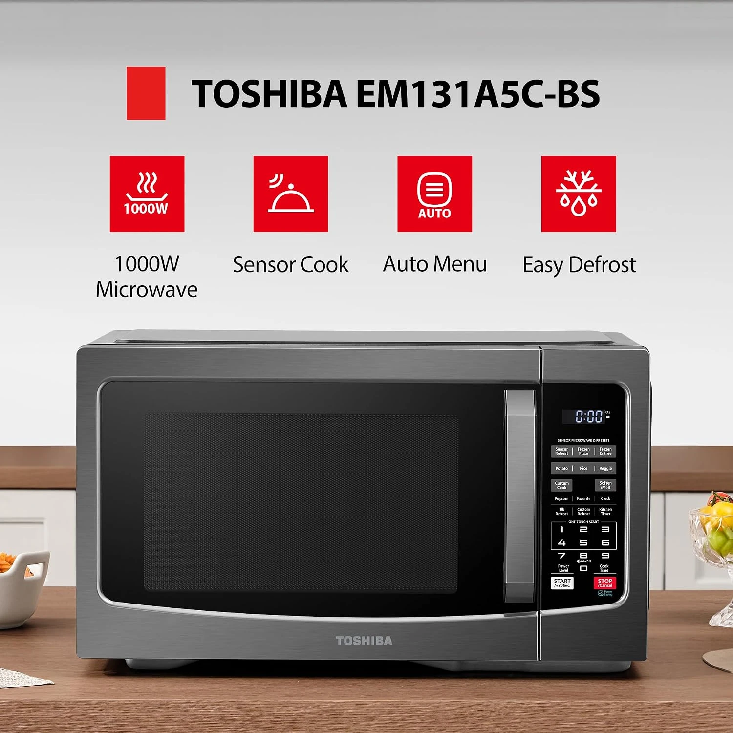 1.2-Cubic-Foot Countertop Microwave lifestyle view 1